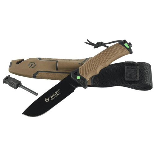 Ganzo - Nůž pro přežití Firebird s plechovkou - Full Tang - G8012V2-DY