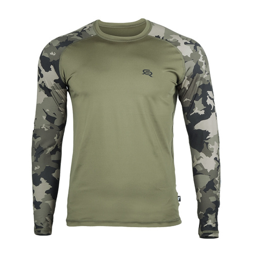 Rough Radical - Termo tričko s dlouhým rukávem Furious Army - Khaki / Moro