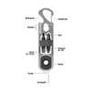 Nite Ize - DoohicKey® Ratchet Key Tool - nerezová ocel - KMTRT-11-R3