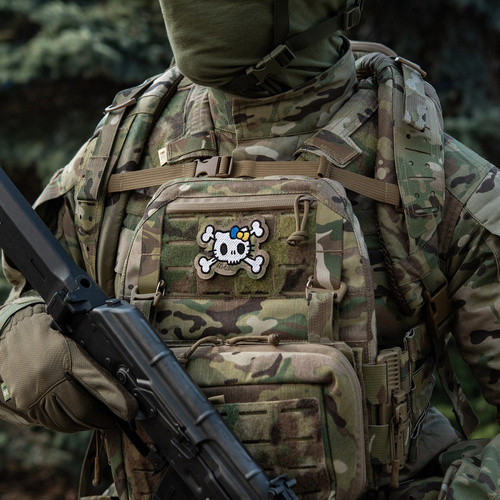 M-Tac - Kitty Patch - výšivka - žlutá a modrá mašle - MultiCam - 51387008
