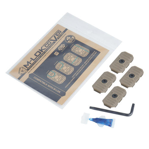 Strike Industries - Kryty kolejnic se systémem vedení kabelů - krátké - 4 ks. - FDE - SI-AR-CM-COVER-S-FDE