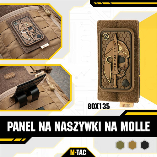 M-Tac - Panel MOLLE pro nášivky - 80 x 135 mm - Coyote - 10122005