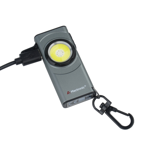 Mactronic - Svítilna na klíče Flagger Nano - 500 lm - USB-C - Magnet - Šedá - PHH0136/135