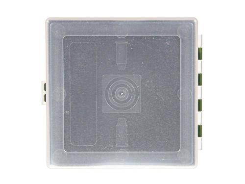 Megaline - přepravní box - 11x11x3,5 cm - zelený-průhledný - 607/0002GT