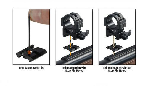 UTG - Adaptér Dovetail / Picatinny - 11 mm / 22 mm - 2 ks - MNT-DT2PW01