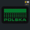 M-Tac - Nášivka s vlajkou a nápisem Polsko - Laserem řezaná - pixely/obdélník - Multicam / Fluo - 51007208