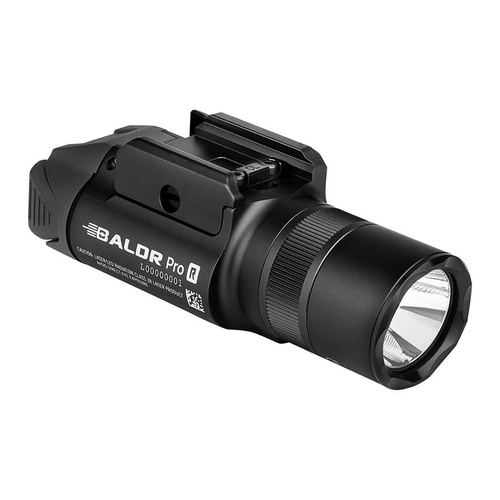 Olight - taktická LED svítilna s laserovým zaměřovačem BALDR Pro R - 1350 lumenů - zelený laser - černá barva