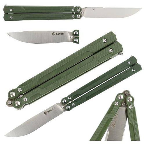 Ganzo - Nůž Balisong Firebird G766 Butterfly - 440C - zelený - G766-GR