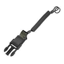 Cetacea Tactical - Šňůrka na zbraň QR se samčí sponou - černá - TA-QRMC-BLK