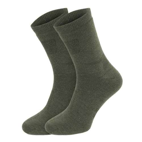 Mil-Tec - Ponožky Merino - 2 Páry - Olive Drab - 13006301