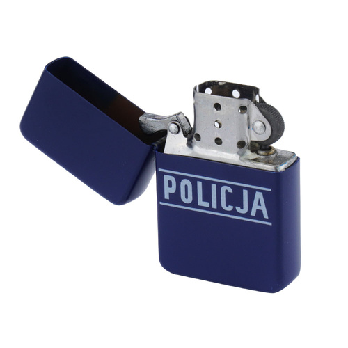 Tasman - Benzínový zapalovač - Policie - modrý matný - Q310218