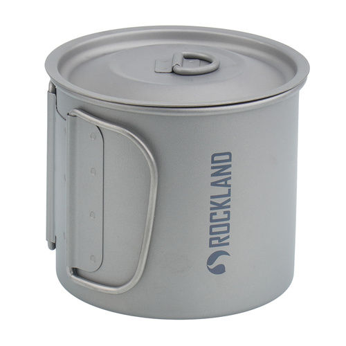 Rockland - Hrnek Minimalist s víkem - 600 ml - titanová barva