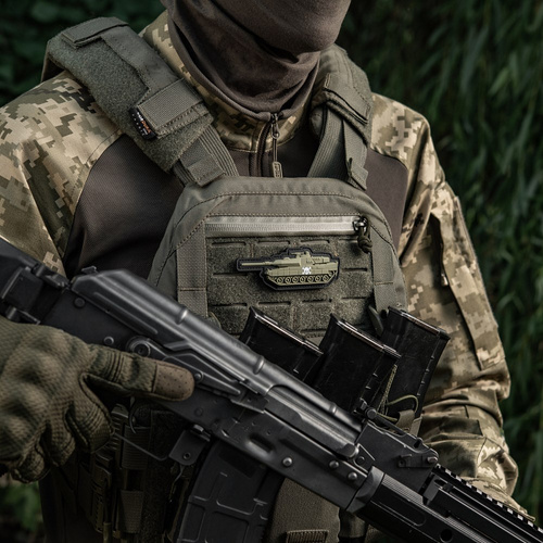 M-Tac - Nášivka na nádrž - 3D PVC - Lebka - Olive - 51338312