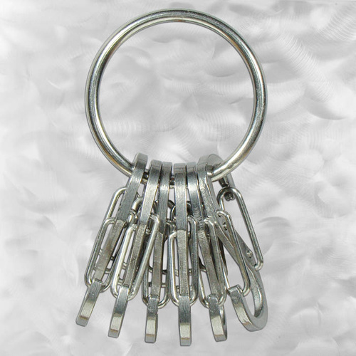 Nite Ize - S-Biner KeyRing Steel - nerez - KRGS-11-R3