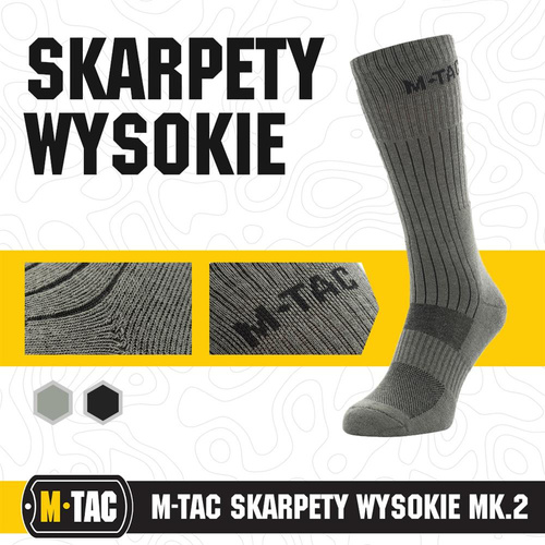 M-Tac - Vysoké trekingové ponožky Mk.2 - Olive - 30902001