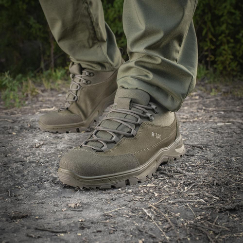 M-Tac - Patrol R Tactical Sneakers - kůže - olivová - 30203901