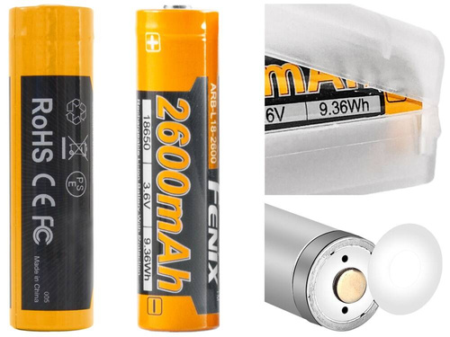 Fenix - Li-ion baterie 18650 2600mAh 3,6V - ARB-L18-2600