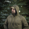 M-Tac - Bavlněná taktická mikina s kapucí Raglan Hard - Dark Olive - 51388048