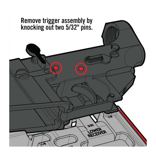 Real Avid - Blok pro kováře zbraní AR-15 Master Bench Block - AVAR15MBB
