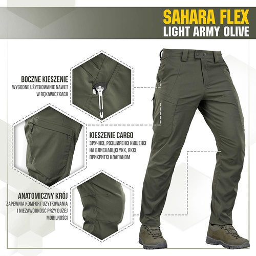 M-Tac - Taktické kalhoty Sahara Flex Lite - Army Olive - 20064062