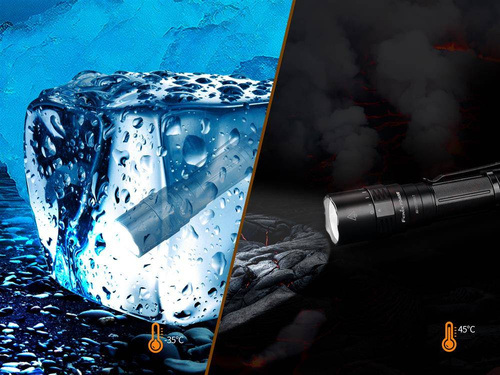 Fenix - LED svítilna - 3000 lumenů - 5000 mAh - černá - PD40R V2.0
