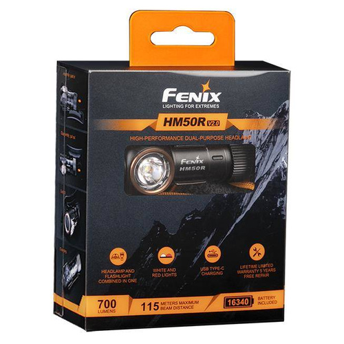 Fenix - Nabíjecí LED čelovka HM50R V2.0 - 700 lm - 700 mAh - HM50R V2.0