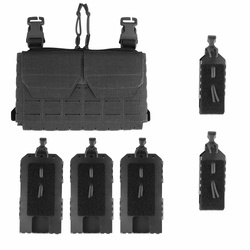 Templars Gear - Přední panel Freemason Modular Front Panel - černý - TG-CPC-MFP-BL