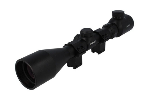 Lensolux - Puškohled 3-12x42E, osvětlený 4 červenými body - 19311