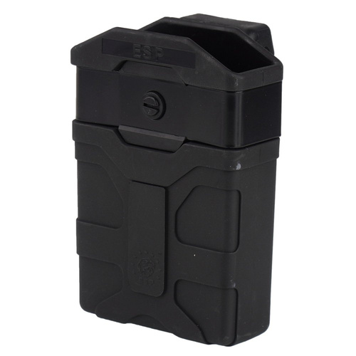 ESP - Otočný plastový držák MOLLE pro zásobníky M16, M4 - UBC-02 Mount - černý - MH-14-AR15 BK
