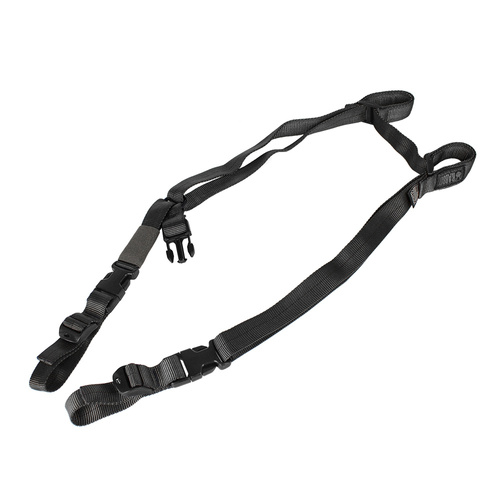 Cetacea Tactical - Konvertibilní dvoubodový závěs na králíka - černý - TA-RABBIT-BLK