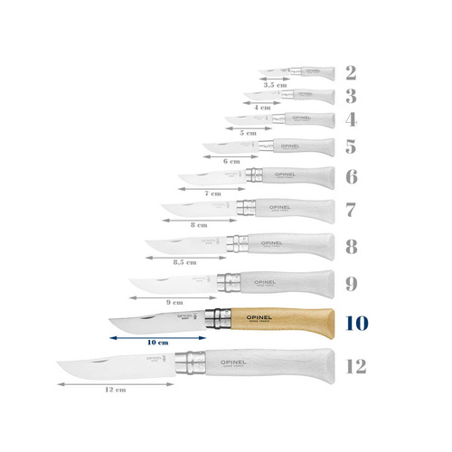 Opinel - Nůž N°10 VRI - Nerezová ocel