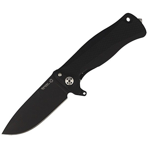 LionSteel - Zavírací nůž SR Flipper Aluminum Black / Black Blade - SR11A BB