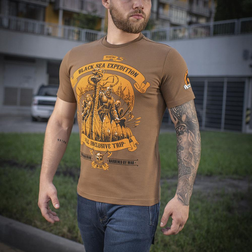 M-Tac - Pánské tričko Black Sea Expedition - Coyote Brown - 80025017