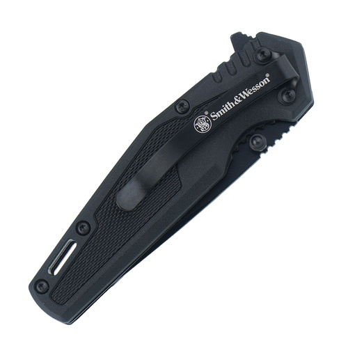 Smith &amp; Wesson - Zavírací nůž SWAT s pružinovou pojistkou - 7Cr - černý - 1209513