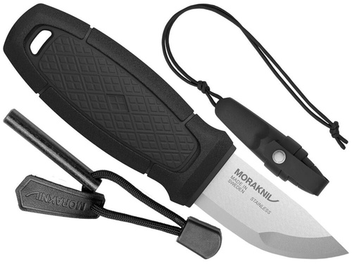 Nůž Mora - sada nožů Eldris Fire Starter Neck Knife Kit - černá - 12629