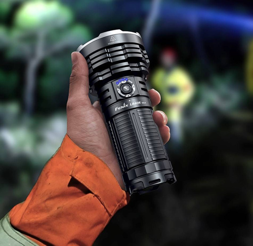 Fenix - LR40R V2.0 Hledací svítilna s baterií 15000 mAh - 15000 lm - černá - LR40R V2.0