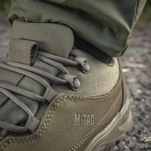 M-Tac - Patrol R Tactical Sneakers - kůže - olivová - 30203901