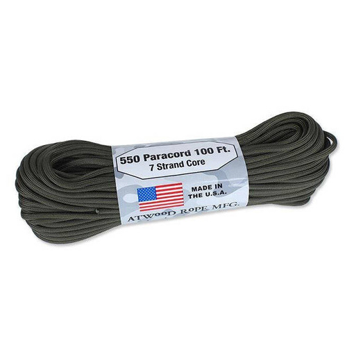 Atwood Rope MFG - Paracord 550-7 - 4 mm - Olive Drab - 100 stop