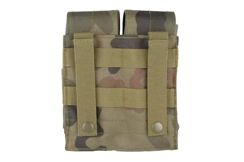 GFC Tactical - Dvojité pouzdro na zásobníky typu M4/M16 - MOLLE - Nylon - Wz.93 PL Woodland - GFT-19-011403