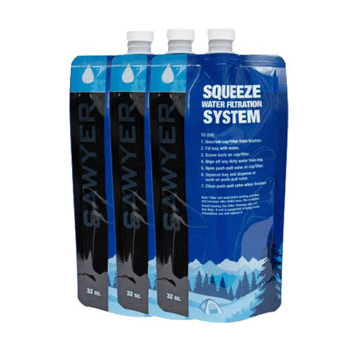 Sawyer - Stlačitelné sáčky na vodu - 1 l - 3 ks - SP113