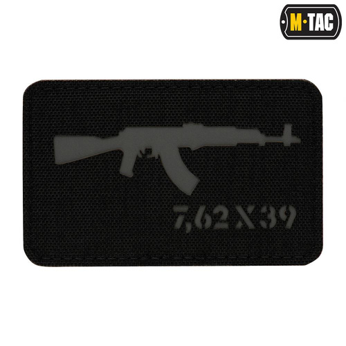 M-Tac - Laserem řezaná nášivka AKM 7.62x39 - černá/šedá - 51110211