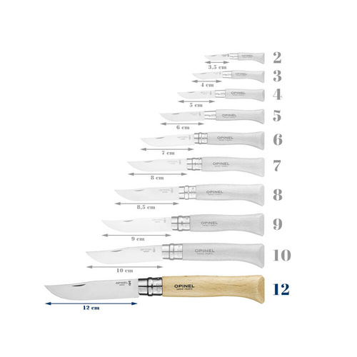 Opinel - Nůž N°12 VRI - Nerezová ocel