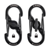 Nite Ize - S-Biner MicroLock - černý - 2 balení - LSBM-01-2R3