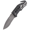 FOX - Nůž BlackFox Drop Point Rescue Folder- Black - BF-115