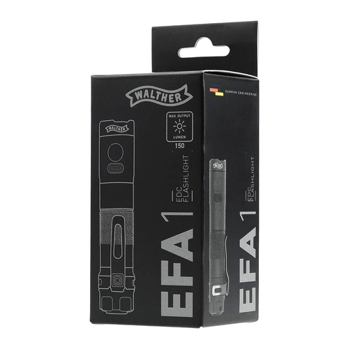 Walther - Svítilna LED EFA1 - 350 lm - černá - 3.7143