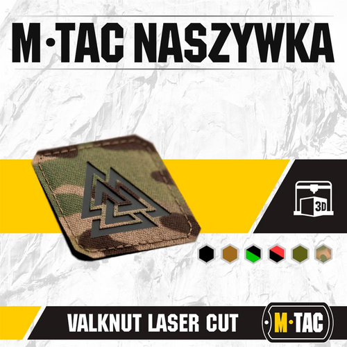 M-Tac - Laserem řezaná nášivka Valknut - Multicam / Black - 51162802
