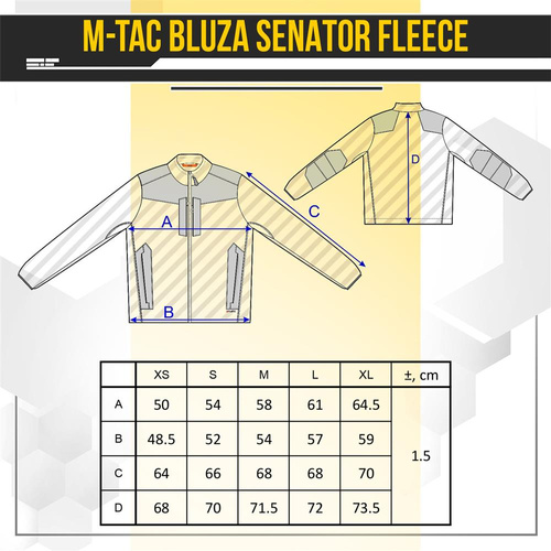M-Tac - Fleecová mikina Senator - černá - 20477002