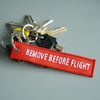 Fostex - Přívěsek Remove Before Flight - červený 