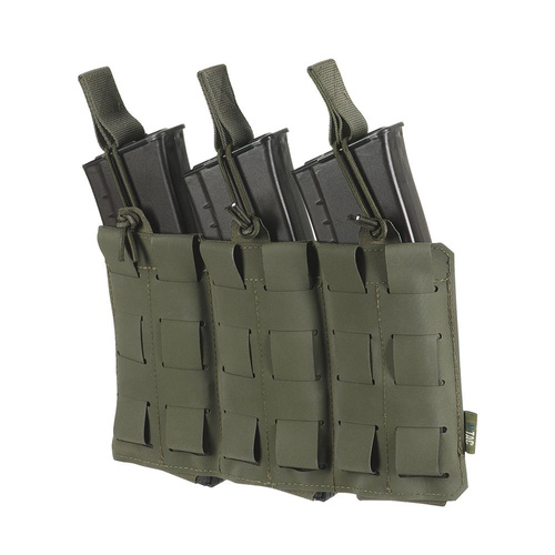 M-Tac - Trojité pouzdro na zásobníky pro AR / AK Elite Laser Cut - Ranger Green - 10145123