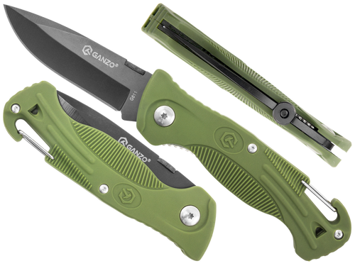 Ganzo - Zavírací nůž EDC - 440 - zelený - G611-G